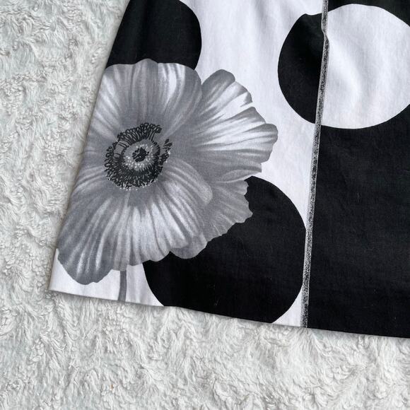 Cache strapless polka dot flower mini dress white black floral vintage Y2K 4 - Picture 10 of 16